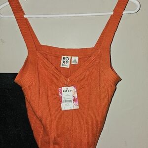 New orange roxy tank top